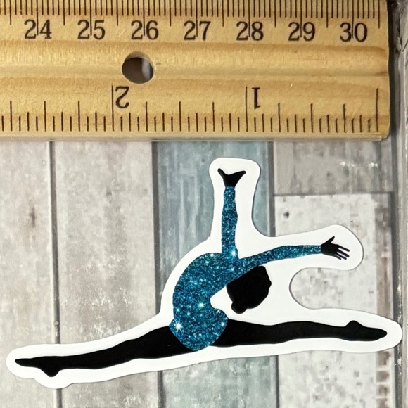 🌀10/$10🌀 Gymnastics Reusable Waterproof Vinyl Sticker Decal - Picture 1 of 1